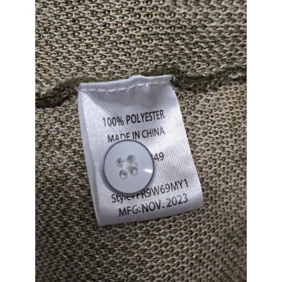 Free Planet Polo Lost in Paradise Mens Large Button Sweater Shirt Short Sleeve - Picture 6 of 7